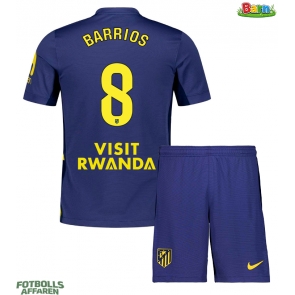 Atletico Madrid Pablo Barrios #8 Bortaställ Barn 2025-26 Kortärmad (+ Korta byxor)